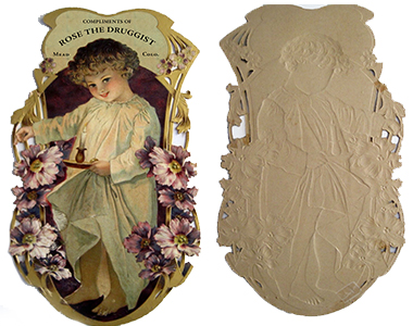 Advertising card from Rose the Druggest. Original is owned by the Karen Sekich family.