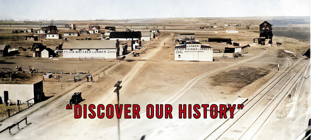 Hero for the Discover Mead page. View of Main street looking north. Circa 1911